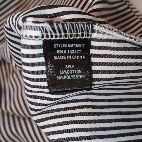 Haute Monde Striped Off the Shoulder Long Sleeve Top size Small - Picture 7 of 12